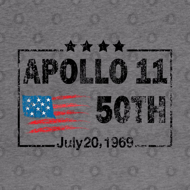 Apollo 11 50th Anniversary Moon Lunar Landing Vintage Gift by UranusArts